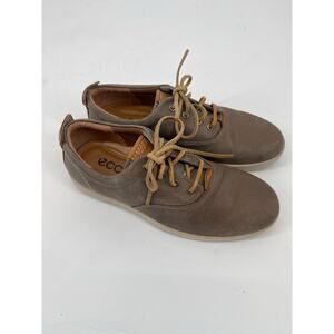 ECCO Eisner Retro Oxfords Sneakers Shoes Soft Brown Mens Size‎ 41 US 8 Preppy